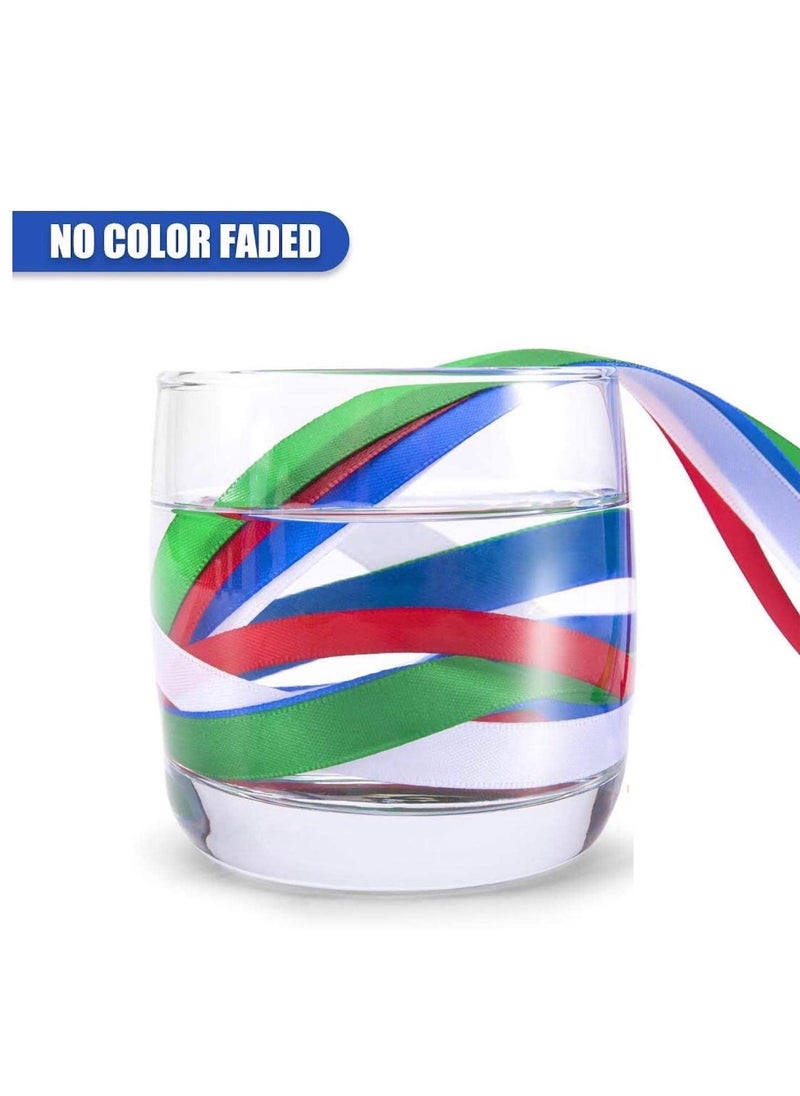 Dreamlover Dreamlover 1 inch White Double Faced Polyester Satin Ribbon for Decoration Party Gift Wrapping Birthday Hair Bows Clips Wedding Arts Crafts Projects Fabric Sewing, No Color Fading Ribbons (18 Meter)  - Image 3