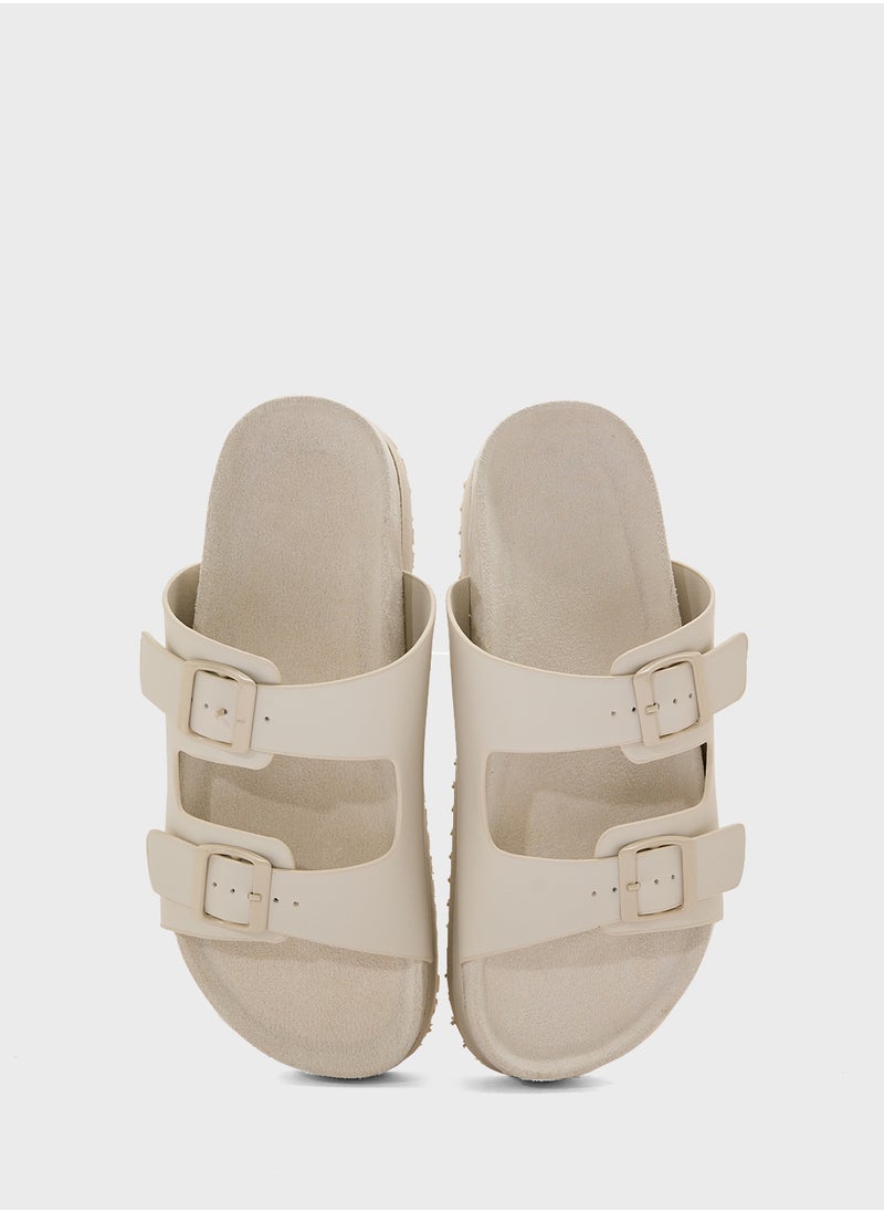 Truffle Flatform Comfy Footbed Sandal  - Image 4