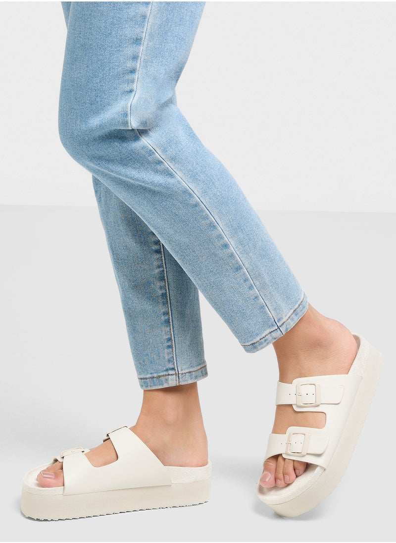 Truffle Flatform Comfy Footbed Sandal  - Image 5