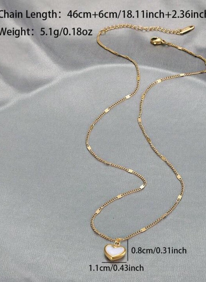 إيكوال سلسال نسائي أنيق مصنوع من الاستانلس ستيل مطلي باللون الذهبي - Image 5