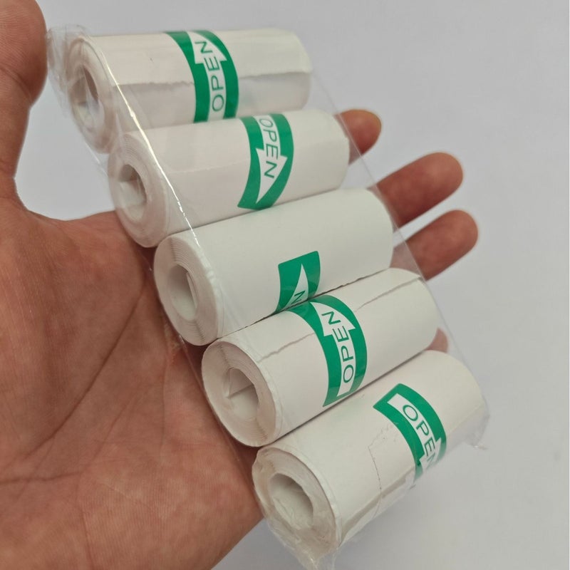Mini Printer Thermal Paper 57*25Mm Sticker Color Paper Cash Register Receipt Paper Label Printing Paper - Image 1