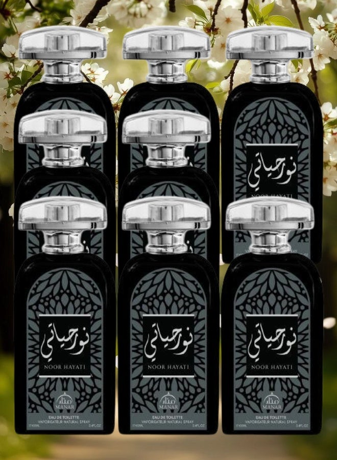 manar 8 Pieces Noor Hayati Perfume 100ML - Image 1