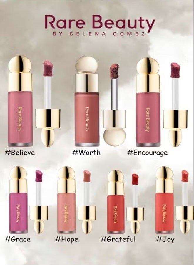 Rare Beauty by Selena Gomez Soft Pinch Liquid Blush – Love - Matte Terracotta, 7.5ml) | Weightless, Long-Lasting, Buildable Liquid Blush for a Natural, Radiant Glow - Image 5