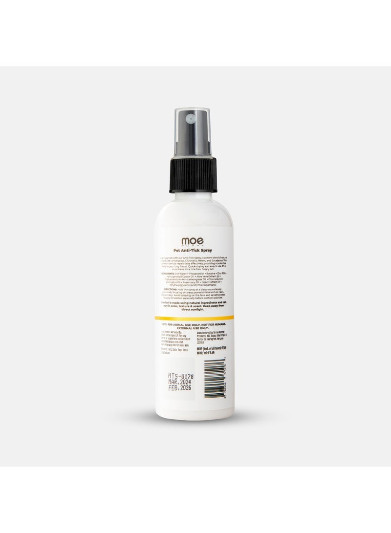Moe Puppy Moe Anti Tick Spray for Dogs and Cats | Tick Repellant | Ticks and Fleas Remover for Dogs | Dog Ticks Remover | with Lemongrass, Citronella, Aloe Vera Extract |100 ml - Image 2