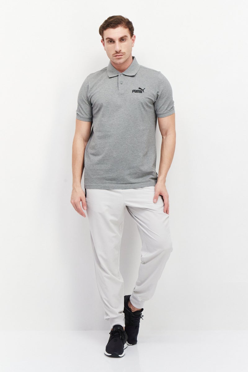 PUMA Men Sportswear Fit Short Sleeve Training Polo Shirt, Grey - Image 4