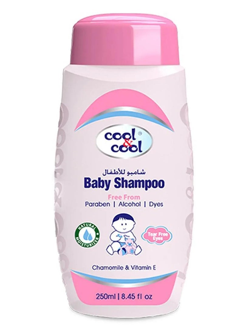 كول اند كول شامبو للأطفال خالي من الدموع وخالي من البارابين وخالي من الصبغة وزيت البابونج وفيتامين E بتركيبة خفيفة للغاية 250 مل - Image 1