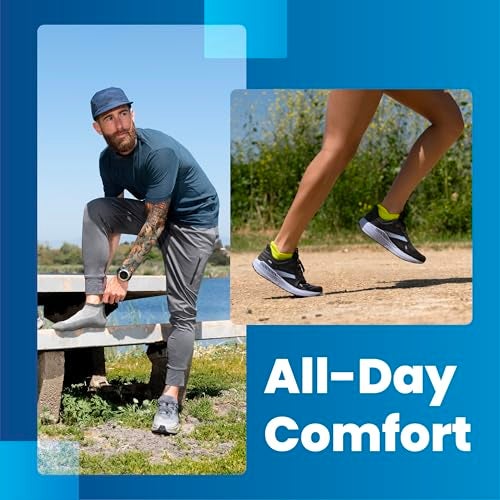 Balega Hidden Comfort Performance No Show Athletic Running Socks for Men and Women (1 Pair), Zest Lemon, X-Large - Image 2
