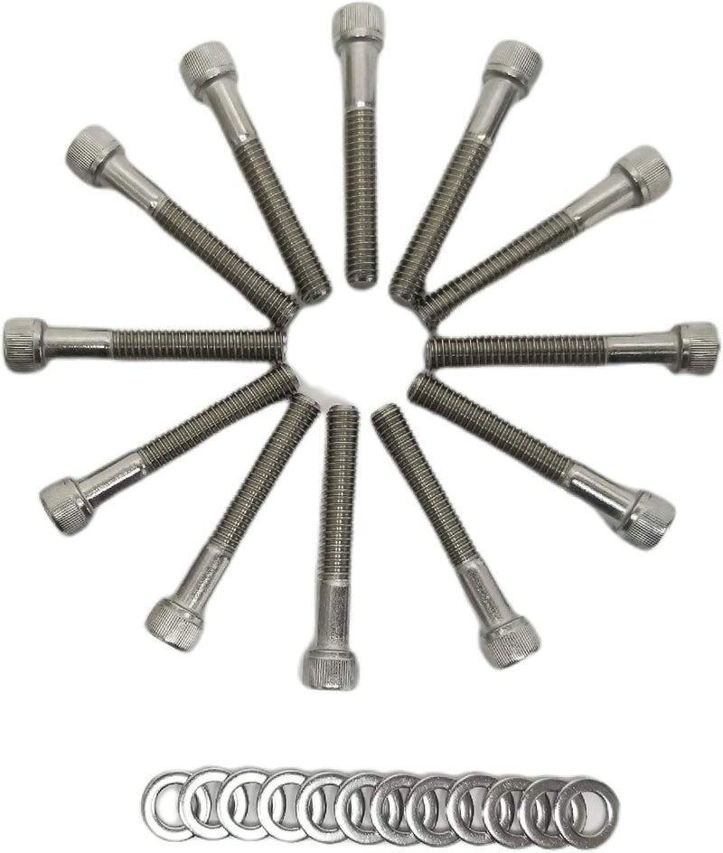 Z Whip SBF Stainless-Steel Intake Manifold Bolt Kit for Ford Small Block V8 Engines - Image 3