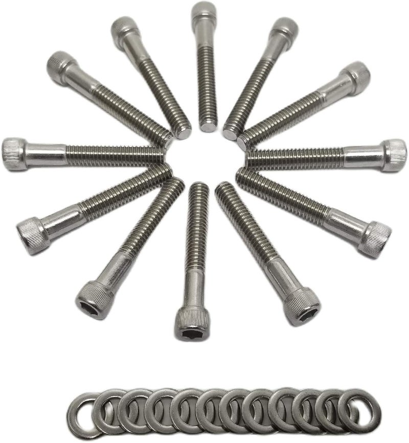 Z Whip SBF Stainless-Steel Intake Manifold Bolt Kit for Ford Small Block V8 Engines - Image 1