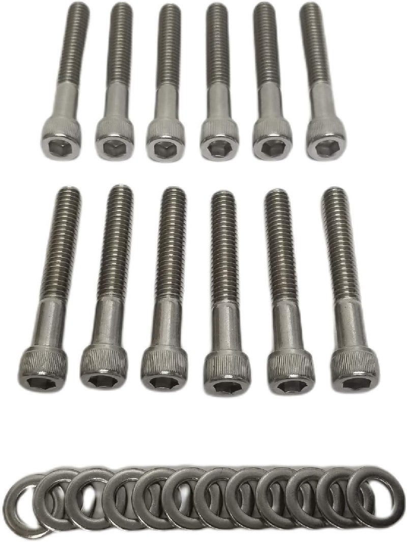 Z Whip SBF Stainless-Steel Intake Manifold Bolt Kit for Ford Small Block V8 Engines - Image 2