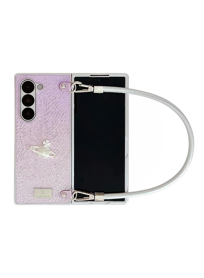 اس-توب جراب لهاتف Samsung Galaxy Z Fold4 5G Kirin Pattern بتغطية كاملة مع حزام معصم - Image 1