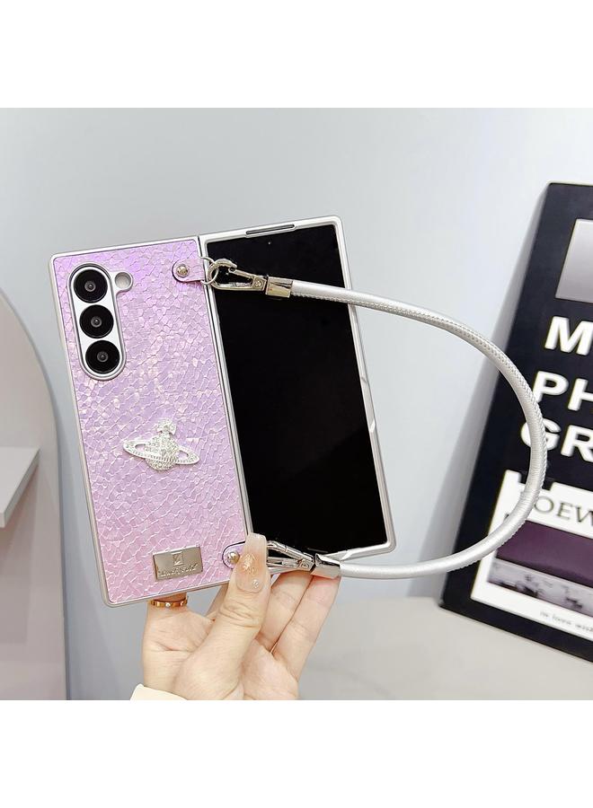 اس-توب جراب لهاتف Samsung Galaxy Z Fold4 5G Kirin Pattern بتغطية كاملة مع حزام معصم - Image 2