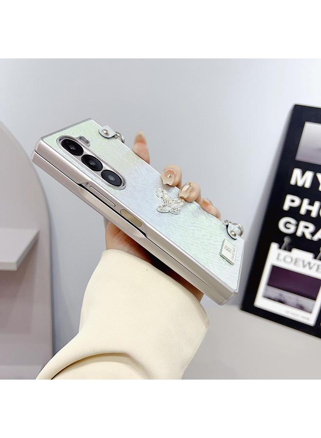 اس-توب جراب لهاتف Samsung Galaxy Z Fold4 5G Kirin Pattern بتغطية كاملة مع حزام معصم - Image 3