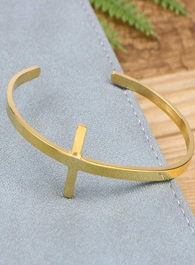 Memgift Cross Bracelet Religious Cuff Bangle Bible Verse Christian Gifts Jewelry for Women - Image 4