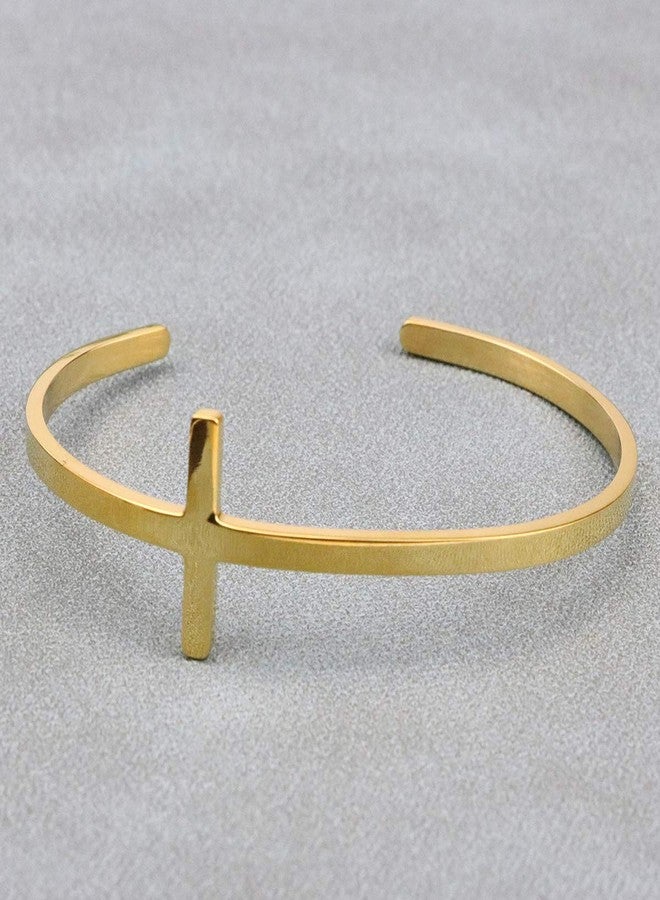 Memgift Cross Bracelet Religious Cuff Bangle Bible Verse Christian Gifts Jewelry for Women - Image 3