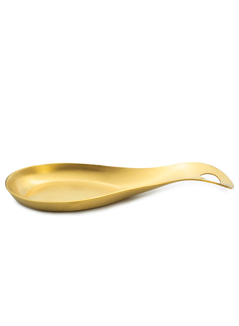 Cuisine Art Kitchen Tableware Spatula Holder Soup Spoon Matt Gold 21cm - Image 1