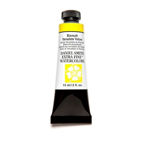 Daniel Smith Extra Fine Watercolor Paint, 15ml Tube, Bismuth Vanadate Yellow, 284600154 - Image 1