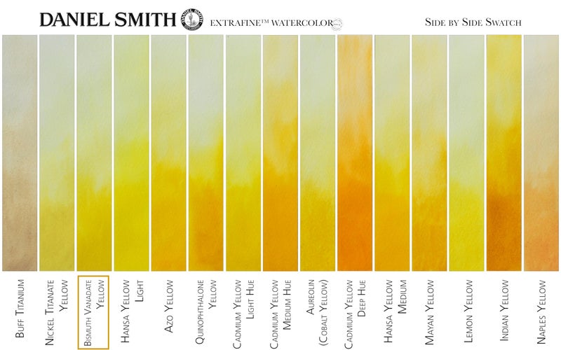 Daniel Smith Extra Fine Watercolor Paint, 15ml Tube, Bismuth Vanadate Yellow, 284600154 - Image 4