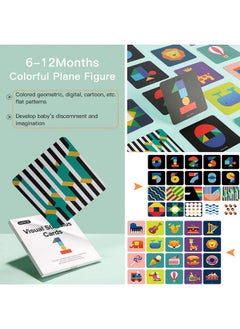 beiens High Contrast Baby Flashcard, 80 Pcs 160 Page Black White Colorful Visual Stimulation Learning Activity Card For Babies Ages 0-3-6-12-36 Months, 5.5'' X 5.5'' Newborn Infants Toys Gift  - Image 2