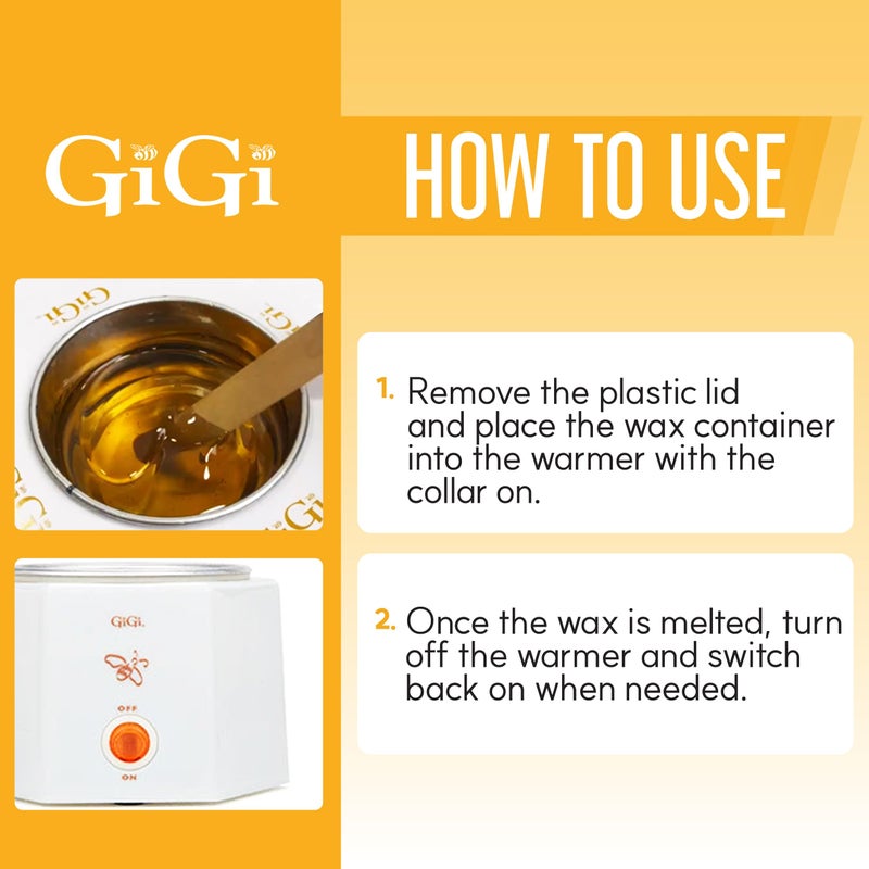 GiGi Hair Removal Wax Warmer, Waxing Kit, Space Saver, Compact, Accomodates 8 oz and 14 oz Wax Cans, 1 Pack - Image 5