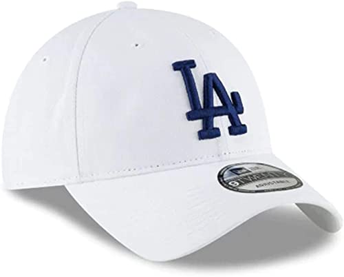 New Era MLB Core Classic 9TWENTY Adjustable Hat Cap One Size Fits All (Los Angeles Dodgers White) - Image 3