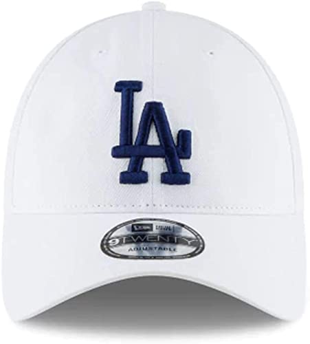 New Era MLB Core Classic 9TWENTY Adjustable Hat Cap One Size Fits All (Los Angeles Dodgers White) - Image 2