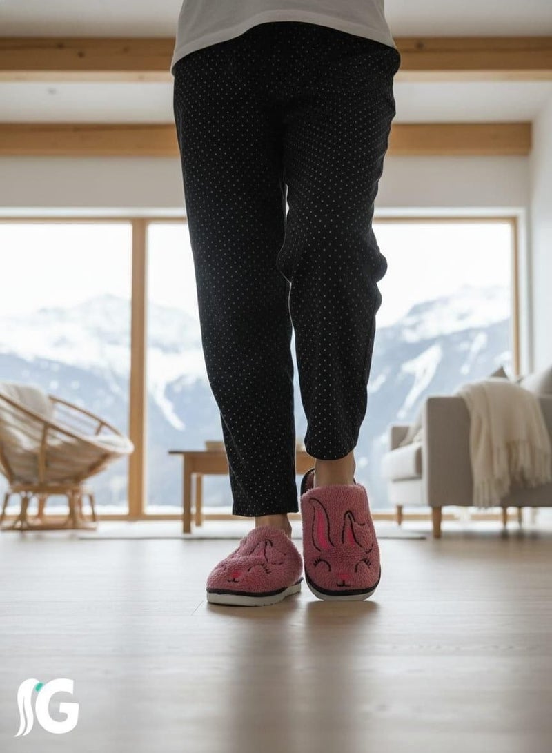 Women's winter sleeper, fur, rose color - Image 1