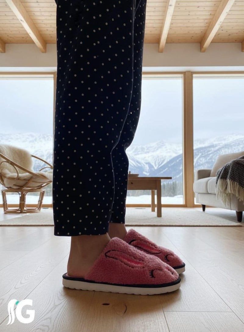 Women's winter sleeper, fur, rose color - Image 2