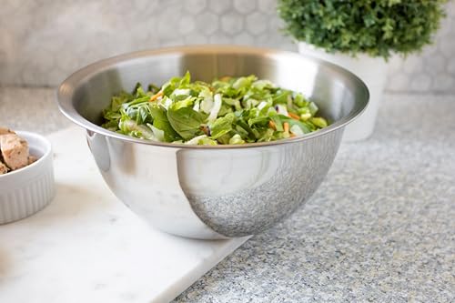Fox Run Stainless Steel Large Mixing Bowl, 10.25 x 5.25 inches, 4.25 Quart Capacity - Image 4