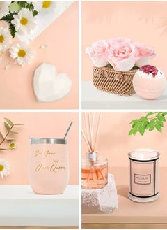 Reva Just For You Gift Box for Women - 9 PCS Relaxing Spa Gift Basket Set For Birthday Wedding Anniversary Special Occasions And New Year Present  - Image 4