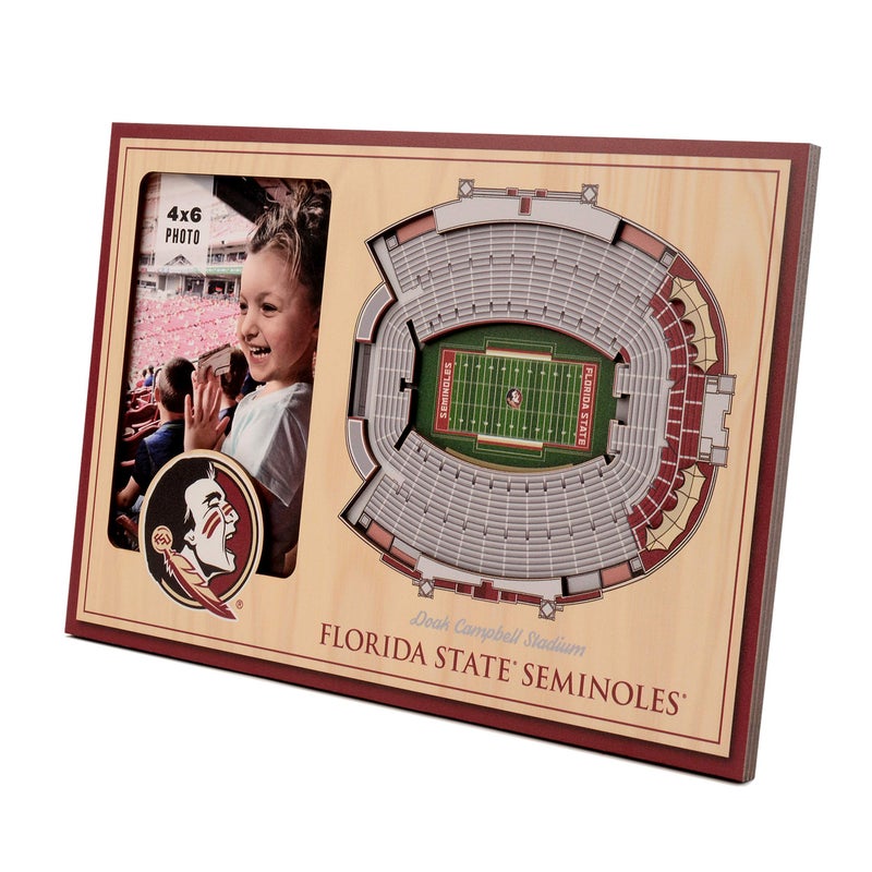 يو ذا فان Youthefan NCAA Florida State Seminoles 3D Stadiumview Picture Frame - Doak Campbell Stadium 12 "" X 8 " - Image 1
