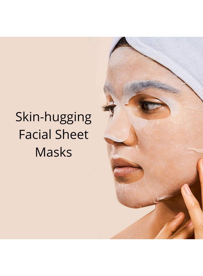 Rael Face Mask Skin Care Vitamin C Face Masks Bamboo Facial Sheet Mask With Brightening Vitamin C Serum For Face With And Fruit Extracts All Skin Types (Vitamin C 5 Sheets)  - Image 4