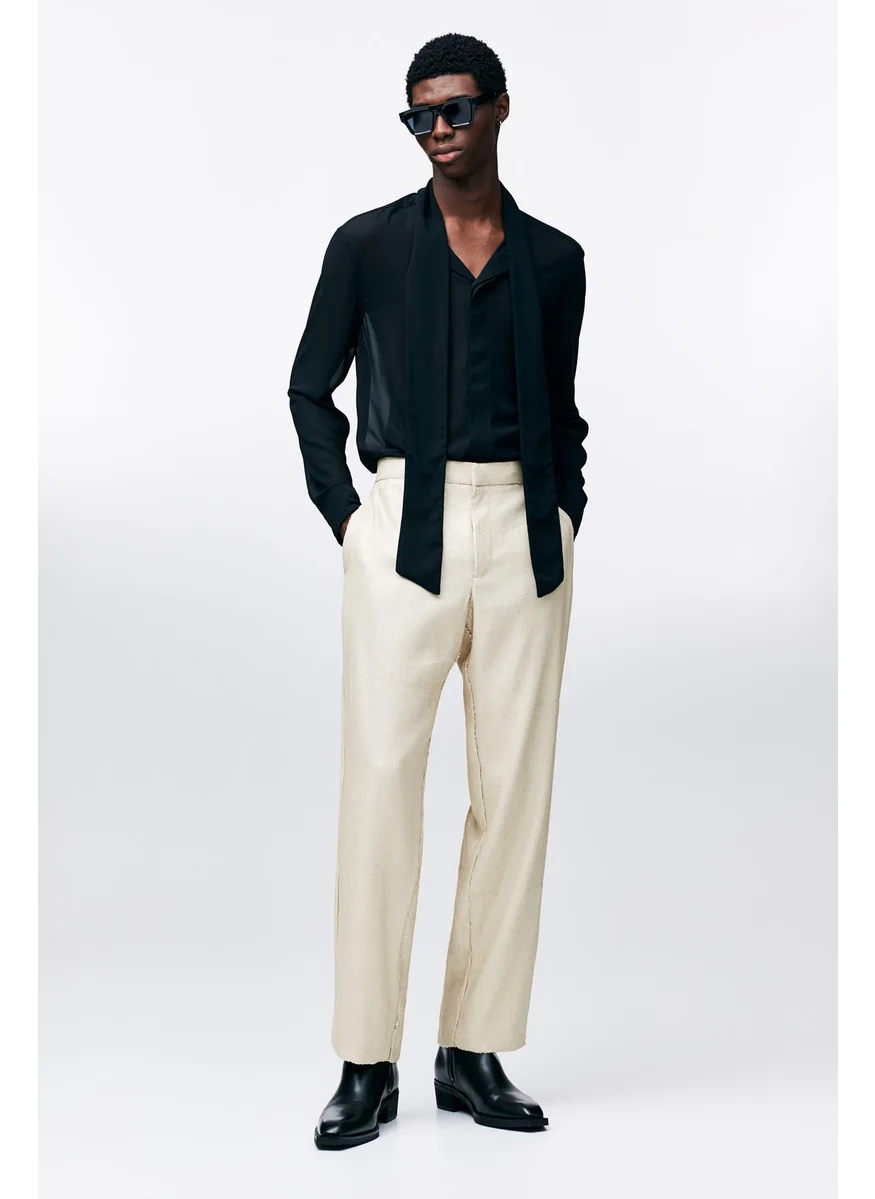 اتش اند ام Relaxed Fit Sequined Trousers