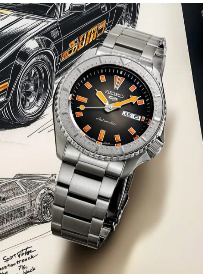 Seiko 5 Sports "Midnight Circuit" Racer's Heritage Special Edition Automatic Men’s Watch SRPL47K1, 42.5 mm Black Dial, Stainless Steel Case & Bracelet, 100 m WR - Image 1