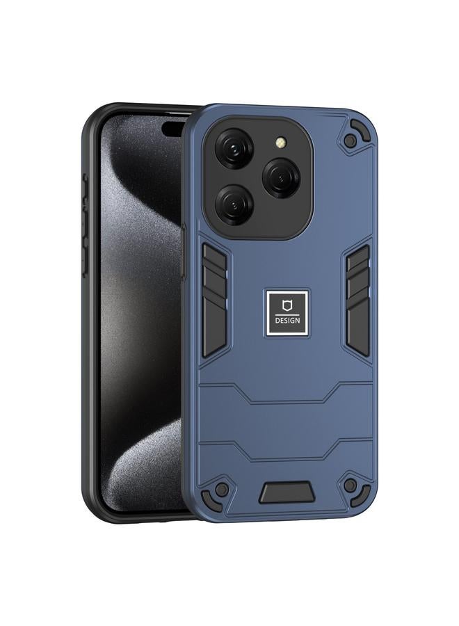 Zaboon For Tecno Spark 20 Pro 2 in 1 Shockproof Phone Case(Blue) 