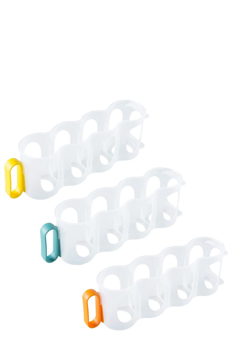 SYOSI Portable Soda Can Organizer for Refrigerator Shelves, Beer Can Racks, Refrigerator Storage Sliders (3-Pack) 1 - Image 1