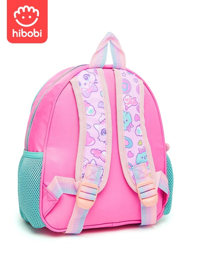 hibobi 3PCS Cat Backpack Set for Girls – Includes Lunch Bag & Coin Pouch – Ergonomic & Lightweight, Waterproof & Durable – Perfect for Girls Aged 3–6 – Back-to-School Gift - Image 2