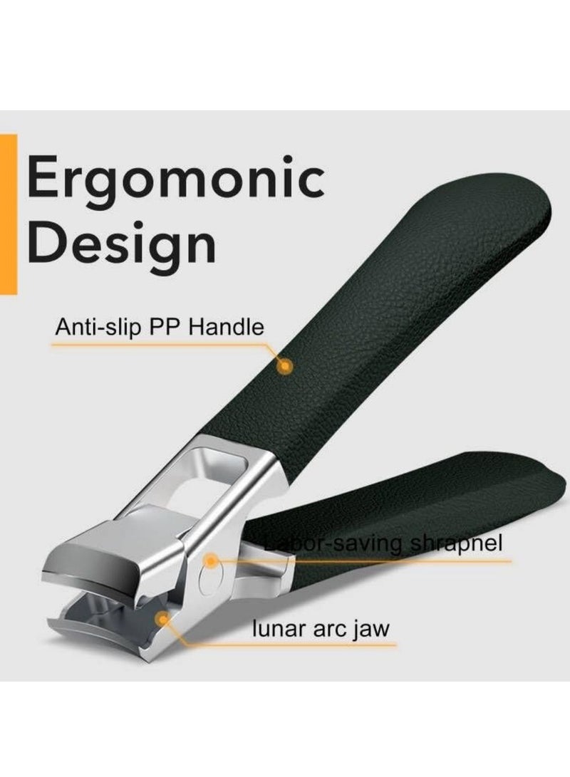 KASTWAVE Nail Clippers,Mess Free Nail Clippers for Men & Women, Ultra Sharp Finger Nail and Toe Nail Clipper Set for Thick Toenails with File - Image 3