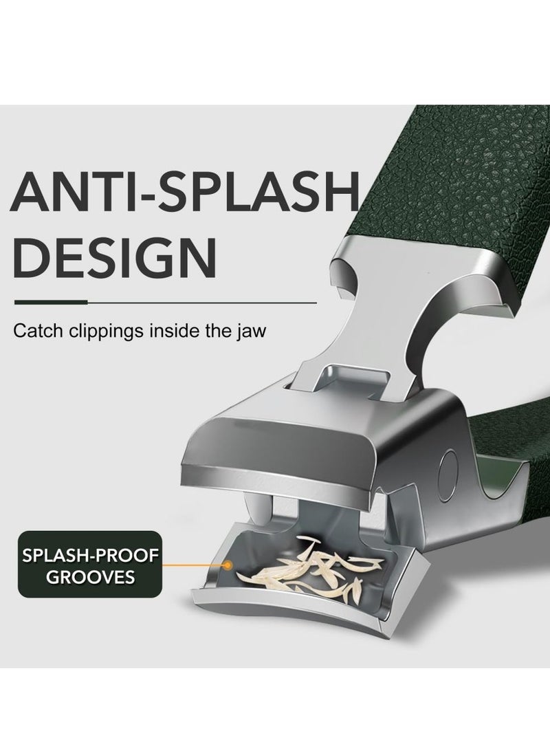 KASTWAVE Nail Clippers,Mess Free Nail Clippers for Men & Women, Ultra Sharp Finger Nail and Toe Nail Clipper Set for Thick Toenails with File - Image 5