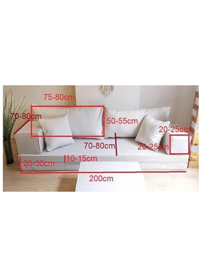 Comfynest Majlis Floor Sofa Set 8 Pieces
