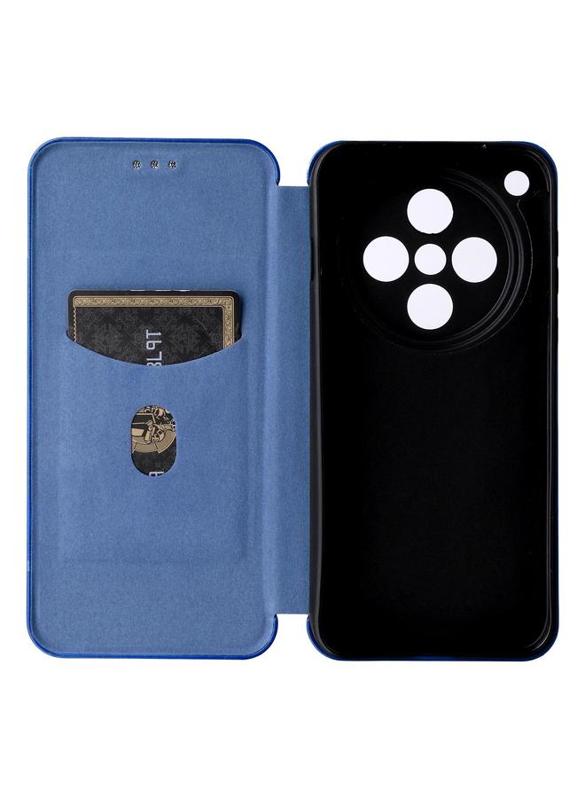 اس-توب جراب هاتف OPPO Find X8 مصنوع من جلد قلاب وملمس ألياف الكربون - Image 5