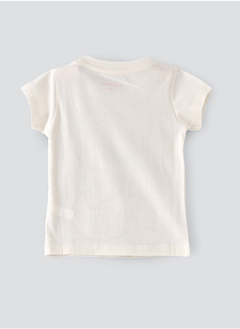Jelliene تي شيرت جرافيكي أساسي برقبة دائرية  - Image 2