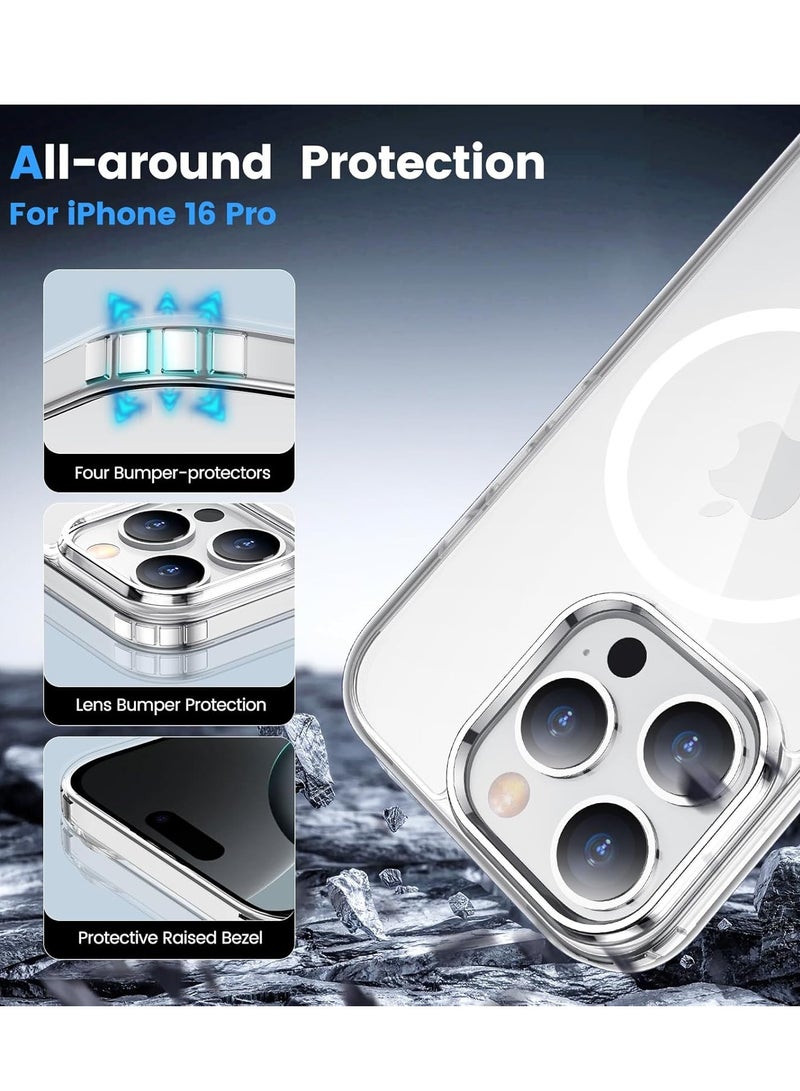Houmt iPhone 16 Pro Magnetic Case Compatible with MagSafe Support Wireless Charging iPhone 16 Pro Cover Anti Scratch Shockproof Protective Case for iPhone 16 Pro 6.3 inch - Image 3
