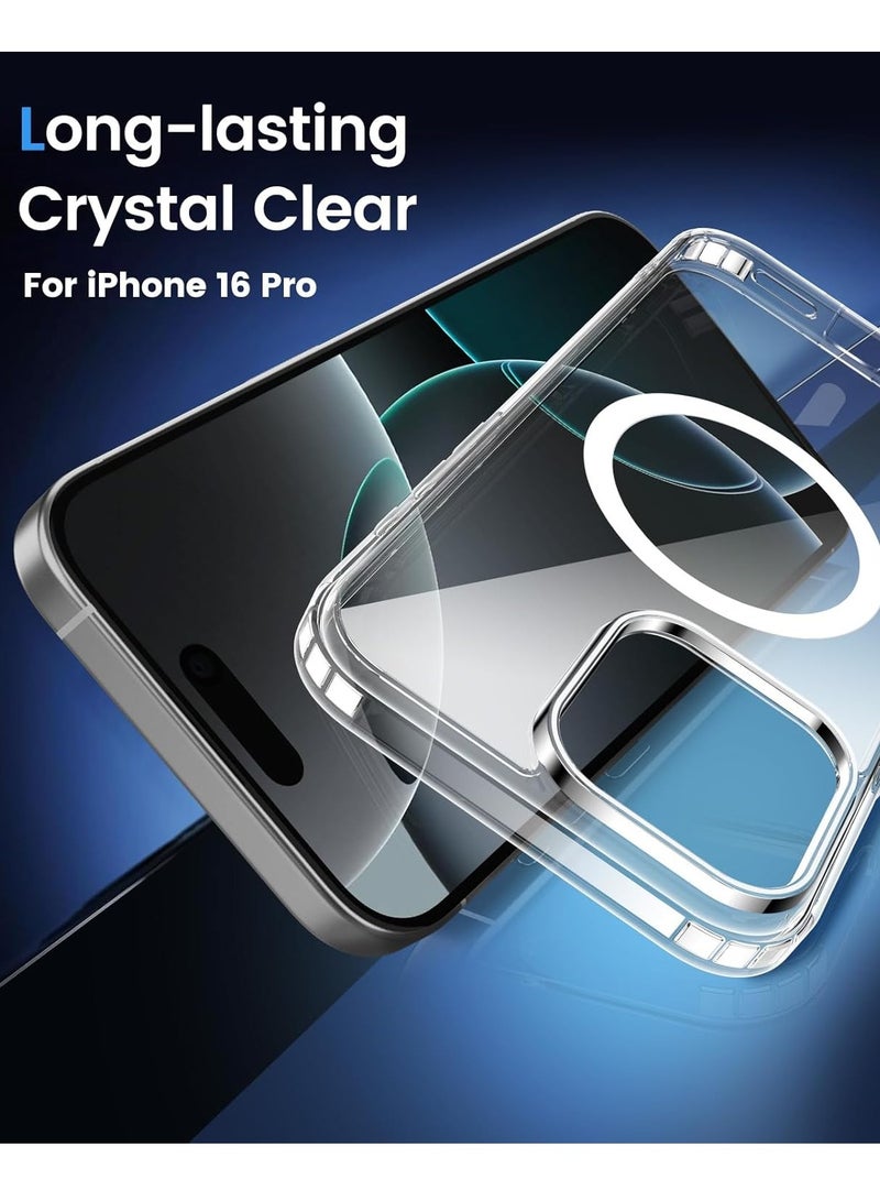 Houmt iPhone 16 Pro Magnetic Case Compatible with MagSafe Support Wireless Charging iPhone 16 Pro Cover Anti Scratch Shockproof Protective Case for iPhone 16 Pro 6.3 inch - Image 4