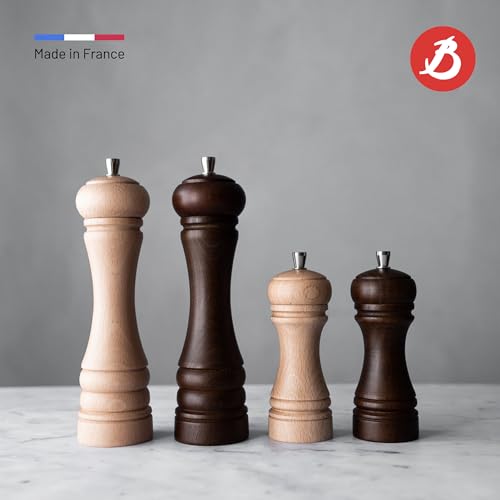 de Buyer JAVA Pepper Mill, Dark - 5.5” - Stainless Steel & Beechwood - Includes Knob to Adjust Grind Size - Corrosion Resistant - Made in France - Image 4