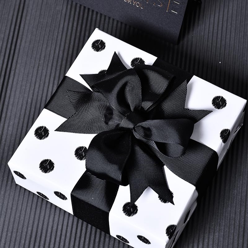YAMA Black Grosgrain Ribbon 1 1/2 inch 50 Yards Black Ribbon for Gift Package Wrapping Floral Design Crafting Party Wedding Decorations - Image 2