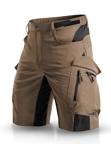 XKTTAC Mens Outdoor Quick Dry Lightweight Cargo Shorts for Hiking Casual Camping Tactical Fishing Golf Travel with 6 Pockets Khaki XXLarge - Image 1