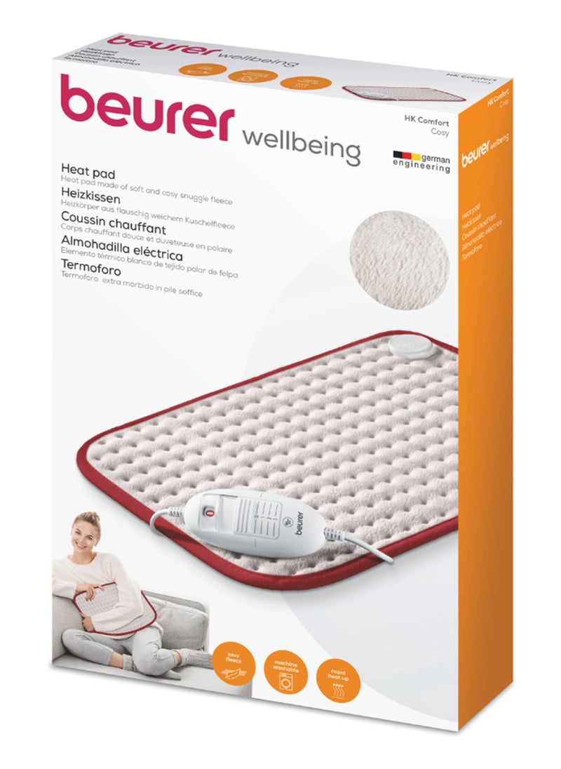 Beurer HK Comfort  - Heat Pad, Flexible Warming Electric Heating Pad with Super-Soft Surface | Controllable Warmth with 3 Temperature Settings | Machine-Washable | Automatic Switch-off | 100 watts  - Image 5