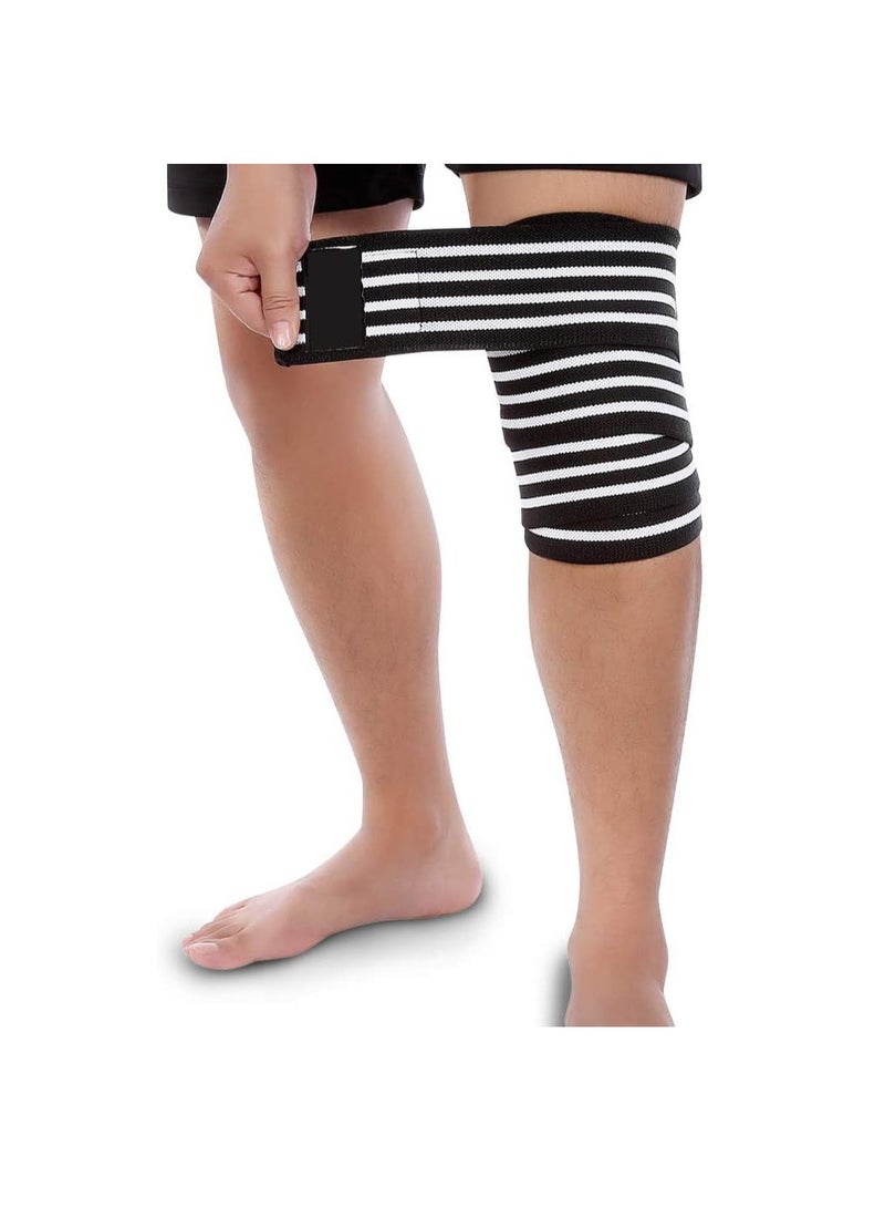 SYOSI Elastic Compression Leg Sleeve, Thigh Knee Wrap Calf Brace Support for Hamstring Ankle and Elbow Joints Pain Relief, Calf Pain Relief, Leg Compression Sleeve for Men and Women - Image 1