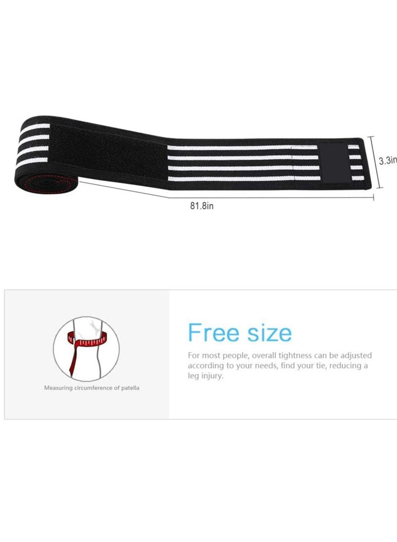 SYOSI Elastic Compression Leg Sleeve, Thigh Knee Wrap Calf Brace Support for Hamstring Ankle and Elbow Joints Pain Relief, Calf Pain Relief, Leg Compression Sleeve for Men and Women - Image 5